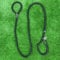 Tail Trek Professional Dog Training Slip Lead | Soft Nylon Figure-8 Design | UK Made (Black, 1.8m/6ft)