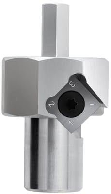 Namvo Holzbearbeitungs-Hundeloch-Fase-Reibahlen-Werkzeug 20 mm, 9 mm Sechskantschaft, polierte Oberfl?Che, kompatibel mit Standard-Bohrmaschinen