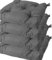 VACAVACA Cojín para Silla Interior y Exterior, 50x50 cm, Acolchado 6-7 cm, Fabricado en España, Múltiples Colores (Gris Oscuro, Pack 4)
