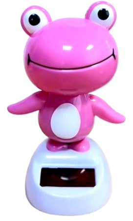 Grenouille Dansante Solaire Pour Tableau De Bord De Voiture, Décoration Rose Oscillante, Figurine Pour Intérieur De Voiture, Pour Automobile, Bureau, Véhicule, Berline, Automobile, Maison, Camion