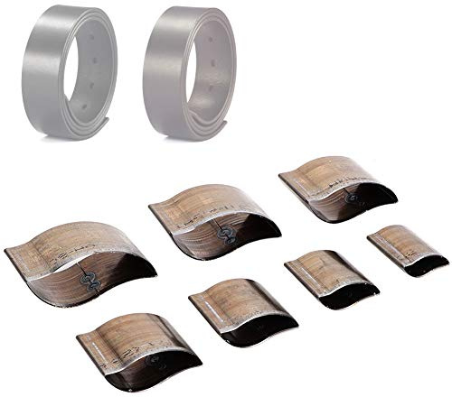KIMISS Leder-Stanzen-Set – 7-teilige Manuelle Leder-Schneidform für Heimwerkerarbeiten – Langlebige Lochstanzwerkzeuge aus Schnellarbeitsstahl (A06 (importiertes Messer))