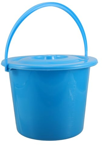 SEWOART Toiletteneimer 3000 Ml mit Skala und Deckel aus Dickem Kunststoff Auslaufsicherer Urinalbehälter mit Griff für Auto und Bettlägerige Erwachsene Medizinisches Zubehör