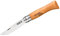 Opinel O113080 Couteau 8 Lame Carbone avec Bague de sécurité-113080 Mixte Adulte, Brun
