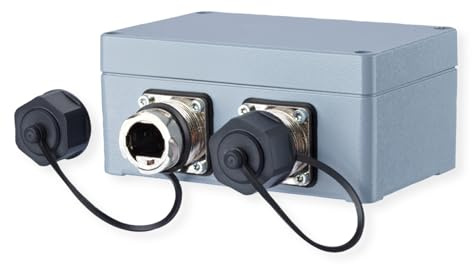 METZ CONNECT E-DAT Industry IP67 V1 2 Port Metall Aufputzgehäuse
