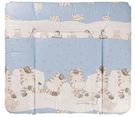 Geuther 5835 Wickelmulde Lena Passung: 85 x 75 cm Wickeltischunterlage geeignet für Wickelregal Clarissa & andere Wickeltische erhöhter Rand und Kopfschutz einfach abwaschbar Zebra