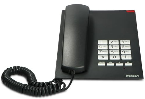 Profoon TX-310 - Schnurgebundenes Telefon, Schwarz