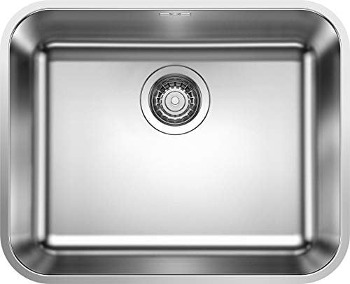 Blanco 518205 Fregadero de cocina de acero inoxidable, Largeur du meuble sous évier : 60 cm