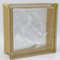 6 pieza BM bloques de vidrio nube reflex oro bloque de vidrio brillante 19x19x8 cm