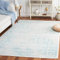 SAFAVIEH Distressed Teppich für Wohnzimmer, Esszimmer, Schlafzimmer - Adirondack Collection, Kurzer Flor, Elfenbein und Hellblau, 183 X 274 cm