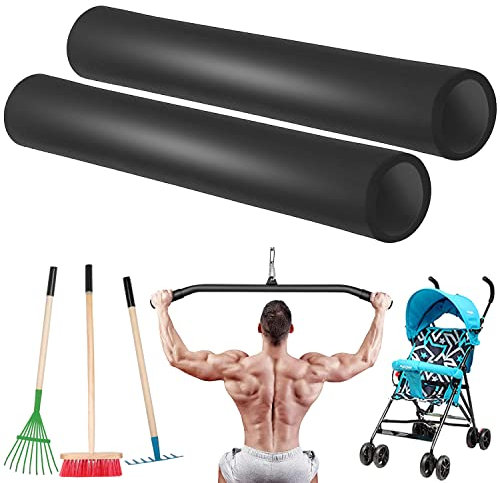 Griffe aus Schaumstoffschläuchen 1 Paar Bequeme Langlebiges NPVC Schaumstoff Handgriff Abdeckung für Fitness Haus Rasen Fahrradgriff Innendurchmesser 22-24 mm (18cm)