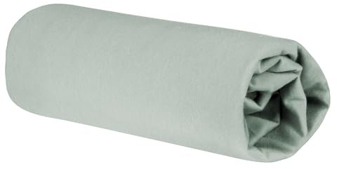 roba Spannbettlaken Lil Planet 40 x 90 – 45 x 90 - Baby Bettlaken für Stubenwagen und Wiegen - Bio Baumwolle - GOTS und Oeko-Tex Standard 100 - Frosty Green