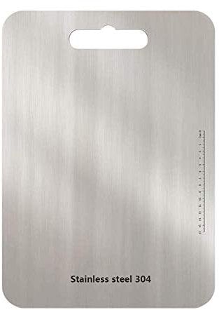 Chopping Board 11.4L x 7.9 W Stainless Steel 304 Cutting Board Durable Kitchen Chopping Board Silver
