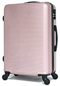 CELIMS Valise à Traits, Rose Gold, Moyenne Taille