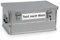 Alutec Aluminumbox Classic 40 Liter inkl. Wunschtext Aufkleber von Betriebsausstattung24® | BxHxT: 57,5 x 27,0 x 38,5 cm | Material: Aluminium | Transportkiste mit zwei Zylinderschlössern