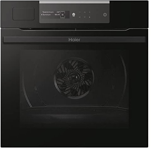 Haier I-Message Steam Series 2 HWO60SM2S9BH - Forno multifunzione, funzione vapore, pulizia pirolisi, connettività WIFI, capacità 70L, 15 funzioni, interfaccia tattile, illuminazione laterale, nero