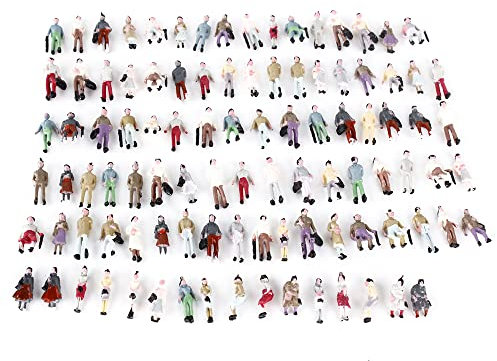 Gutshof miniaturen 100 STK. Spur Z Figuren Z Modelleisenbahn Zubehör 1:220 Maßstab Bemalt Stehend