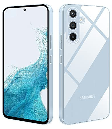 HSP Cover per Samsung Galaxy A54 5G [repellente alla polvere] Custodia protettiva in silicone TPU premium | antigraffio antiurto Protezione della fotocamera | Vestibilità perfetta | Trasparente