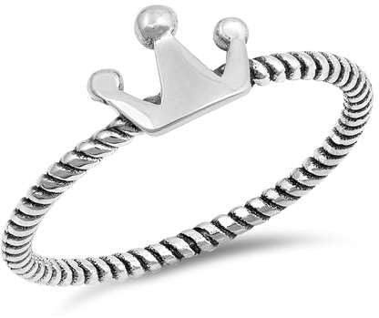 Joyara Sterling Silber 925 Krone Ring