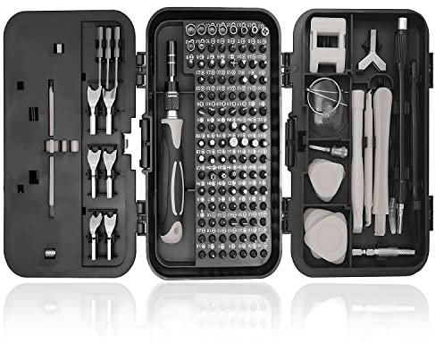 139 en 1 Juego de Destornilladores, 108 y 3 Puntas de Acero S2, Herramienta Profesional de Reparación para Gafas, Relojero, Ordenador Portatil, Teléfono Móvil (Negro)