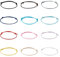 PandaHall 120pcs Korean Waxed Polyester Cord Adjustable Bracelets Braided Cord for Friendship Bracelet Jewellery Making, 12 Colors