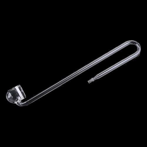 KLOVA CO2-Diffusor aus Glas, transparent, U-Form, R-Form, für Bepflanzung, für Aquarium, einfach zu bedienen, Aquarium-Zubehör, Glas-Co2-Diffusor für Aquarium