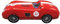 stylebox Blechdose in Form eines Sportwagens mit drehbaren Rädern Speedster Nr. 21 rot, Volumen: 1.5 l, Maße: 27 x 12 x 8 cm