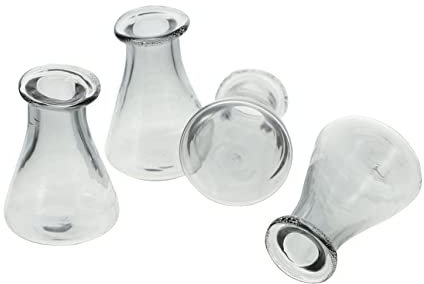 DECHOUS Mini Bottiglie Di Creative Per Desideri Confezione Per Decorazioni e Accessori Trasparenti o Grigie Per Profumi Ed Oli Essenziali