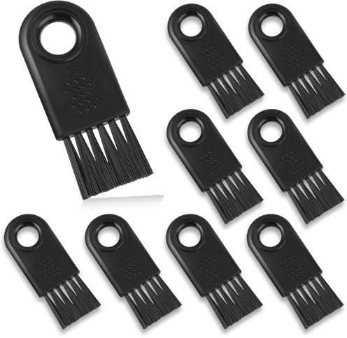 8 Pcs Shaver Brush Electric Shaver Cleaning Brush Hair Remover, Razor Cleaner Nylon Hair Brush Cleaning Brush Set for Electric Hair Clippers(Black)