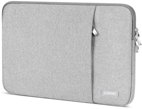 Losong Tragbare Monitorhülle 47 cm (18,5 Zoll), Schutzhülle für die meisten 47 cm (18,5 Zoll) Monitore, wasserabweisend, tragbare Laptop-Display-Tasche mit Zubehörfach, Größe: 45 x 28,4 cm, Grau