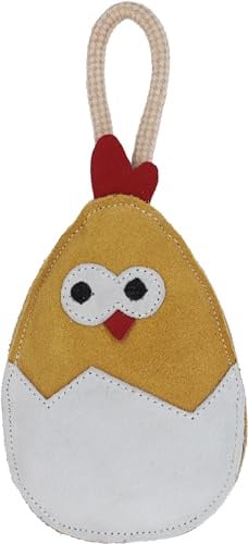 Kerbl Pet Hundespielzeug Ei, aus Leder, 25x13x3cm