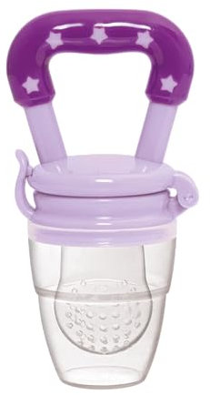 PLIC CARE - Grignoteuse Tétine en Silicone Violet Lavande– 4 à 12 mois – Sans BPA – 3 Tailles de Tétines et 2 Recharges – Pour Soulager les Gencives et Diversification Alimentaire