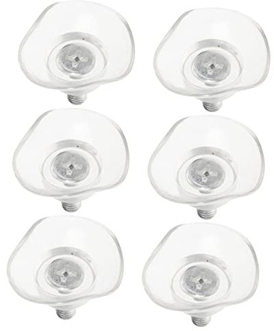 BUGUUYO 6stücke Pvc Antikollisions-saugnäpfe Mit Schrauben Für Möbel Und Glastisch Transparente Schutzpads Einstellbare Höhe Kratzfrei Vielseitig Für Wand Tischbefestigung Geeignet