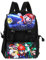MAJEQZGY Anime Rucksack mit Cartoon Motiv 18,8 LSchulranzen Leichter Laptop Mario Rucksack für Teenager (A), Einheitsgröße