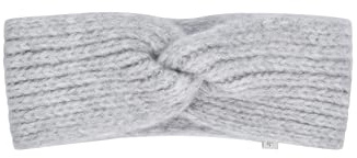 Sterntaler Stirnband aus kuschelweichem Strickmaterial mit angenehmem Tragekomfort – für Mädchen – wärmendes Accessoire für Baby und Kinder, silber melange, Größe 57