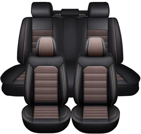 Generisch Autositzbezüge für 𝖥𝗈𝗋𝖽 Focus 3 Sedan Sitzbezug,Wasserdichtes VerschleißFest Leder Full Set Auto Sitzschutz,Sitzbezüge Vorne und Hinten 5-Sitze Auto-Schonbezüge