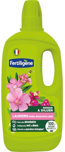 Fertiligene Engrais à Diluer pour Lauriers Roses et Bougainvilliers, 750 ml, 100% Origine Naturelle