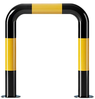 U Shape Security Bollards, U-Shaped Guardrail Collision Bar,Parking Space -Collision Steel Pipe Stopper, Aid Block Car and Garage Walls