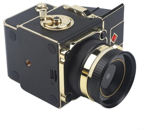 Retro Digitalkamera 54MP 4K FHD Vlogging Kamera Mit Autofokus, Kompakte Vintage Für MINI Kamera Für Fotografie Und Video, Leichtes Design Für Reisen Und Alltag(Weiß)