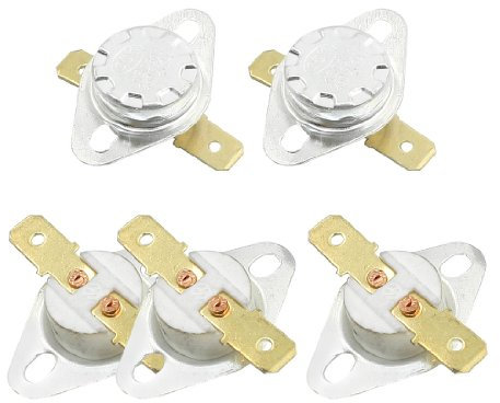 sourcing map 5stk NC Ceramic Temperaturschalter Thermostat 250 Grad Celsius KSD301