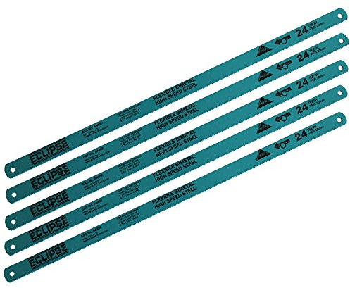 10 x Eclipse Plus 30 Hacksaw Blades 24 TPI Bi-Metal Flexible High Speed Steel Hacksaw Blades 12” 300mm by AllTrade Direct by AllTrade Direct