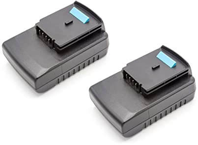 vhbw 2X Batterie Compatible avec Black & Decker HP186F4L, HP186F4LBK, HP186F4LK, GTC800L, GXC1000L Outil électrique (2000 mAh, Li-ION, 18 V)