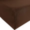 REDBEST Jersey-Stretch Spannbettlaken San Francisco 100% Baumwolle, Dunkelbraun Größe 90x190 cm - 100x200 cm - weiche Qualität, bügelfrei, Rundumgummi, bis 20 cm Höhe