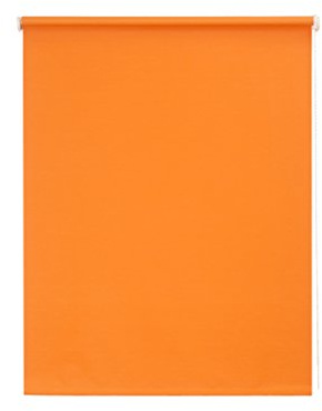 Sunlines HWA10451 Seitenzugrollo Verdunklung, Stoff, mango/weiß, 82 x 180 cm