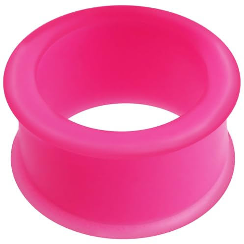 Monster Piercing 28MM Pinker Silikon Double Flared Tunnel Ohr Piercing Rosa Pink Plug Tunnel Ohrring Männer Frauen
