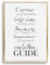 Tales by Jen Kunstdruck, Sprüche Poster: The Coffee Guide | Stilvolles Premium Poster auf hochwertigem Papier | Schwarz Weiß Bilder als stylische Küchen Deko und Wohnaccessoires | Ohne Bilderrahmen