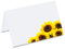 PRICARO Tischkarten Sonnenblume, gelb, 50 Stück