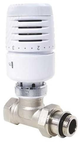 Somatherm - Corps de robinet + tête thermostatique - Tête thermostatique VT 0,38 + Corps thermostatique droit Femelle 1/2 (15/21) -