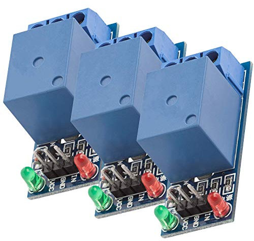 AZDelivery 3 x 1-Relais 5V KF-301 Modul Low-Level-Trigger kompatibel mit Arduino und Raspberry Pi inklusive E-Book!