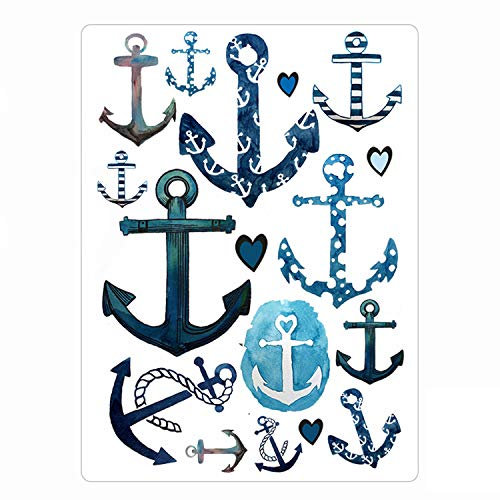 Bügelbilder Anker Set 1 blau Applikation Kissen Shirt Bügelbild Jungs Bügelmotiv Patch Aufbügelbilder in A5 bb122 ilka parey wandtattoo-welt®