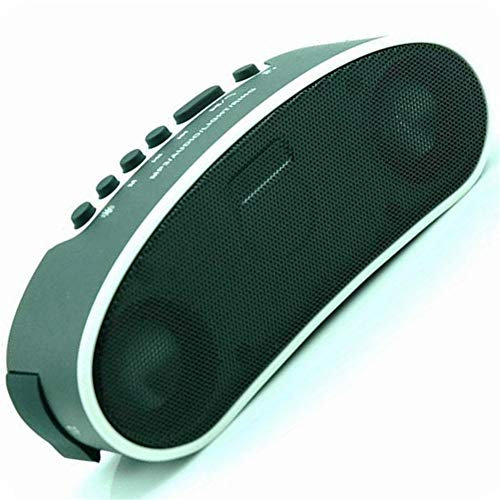 Bike Bluetooth Speaker Outdoor Bicycle Audio With Led Light Lamp IPX4 Waterproof Support FM TF Card for Outdoor and Bicycle Sport (color : White)